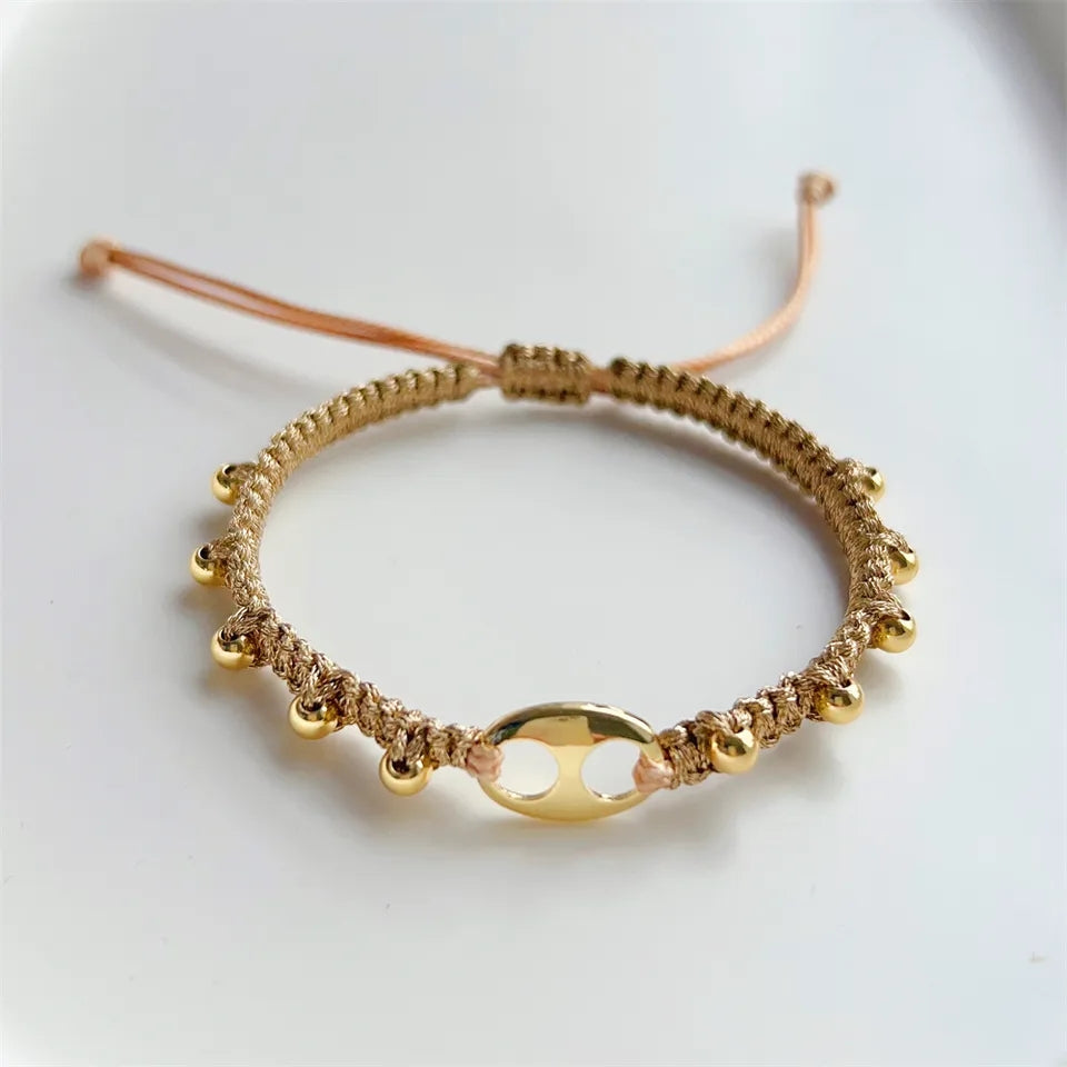 Beige GG Bracelet - Glam Vibes