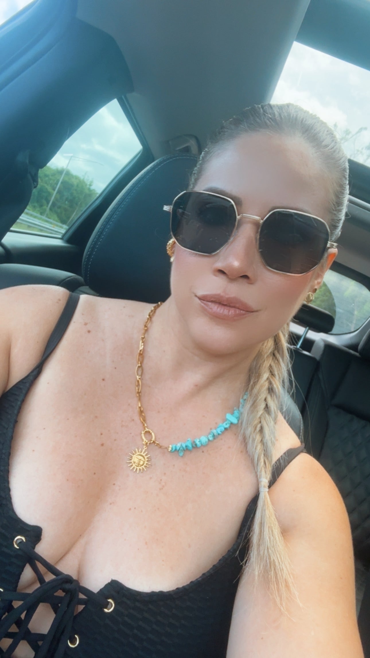 Turquoise Sun Necklace