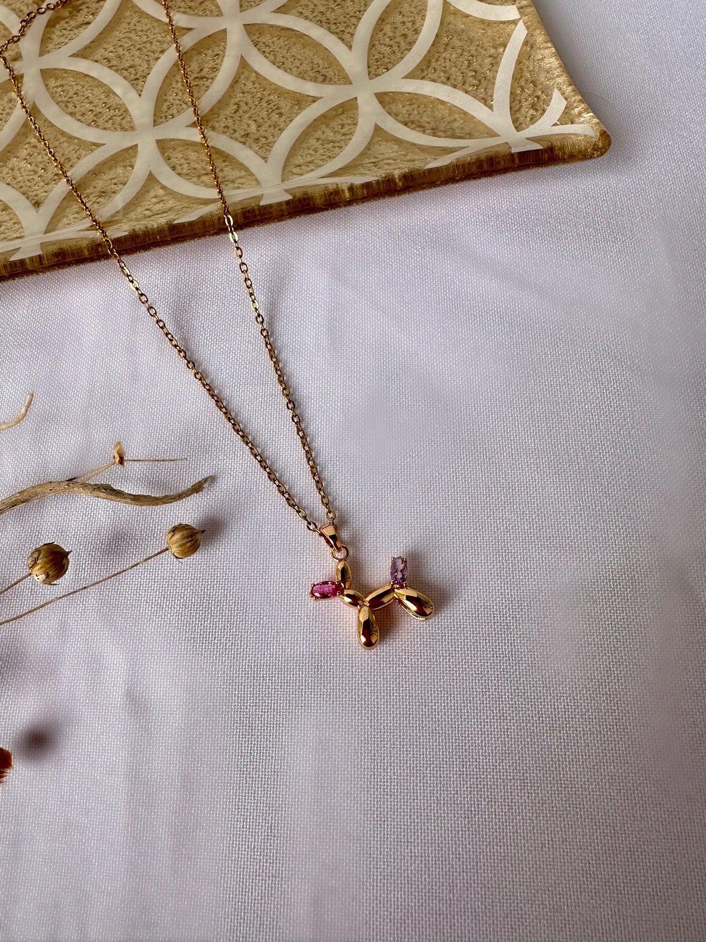 Pink Dog Necklace