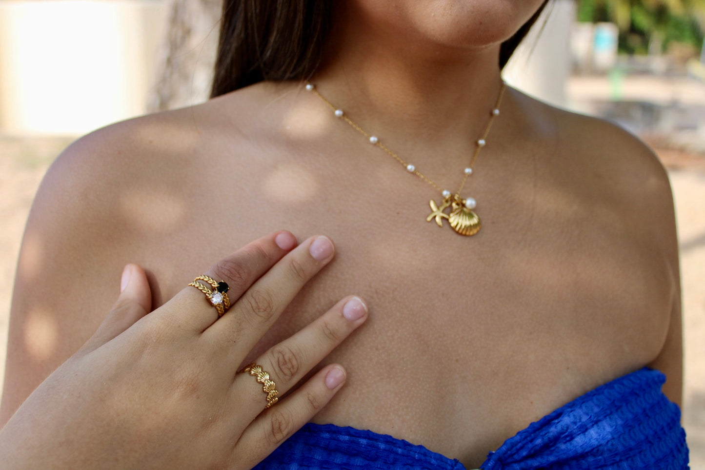 Clam Pearl Necklace