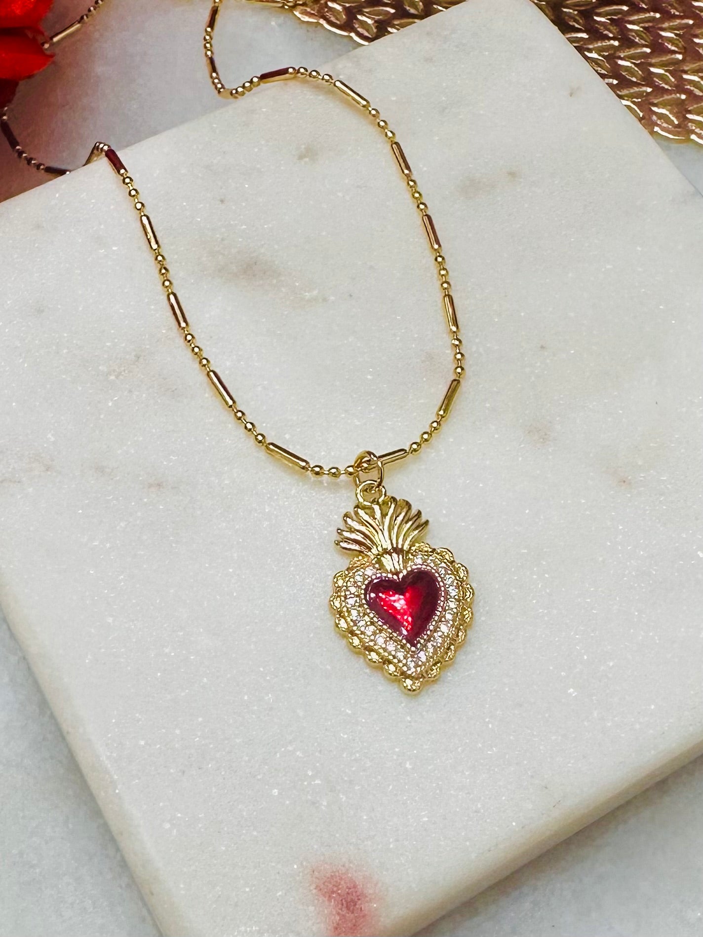 Red Heart Necklace