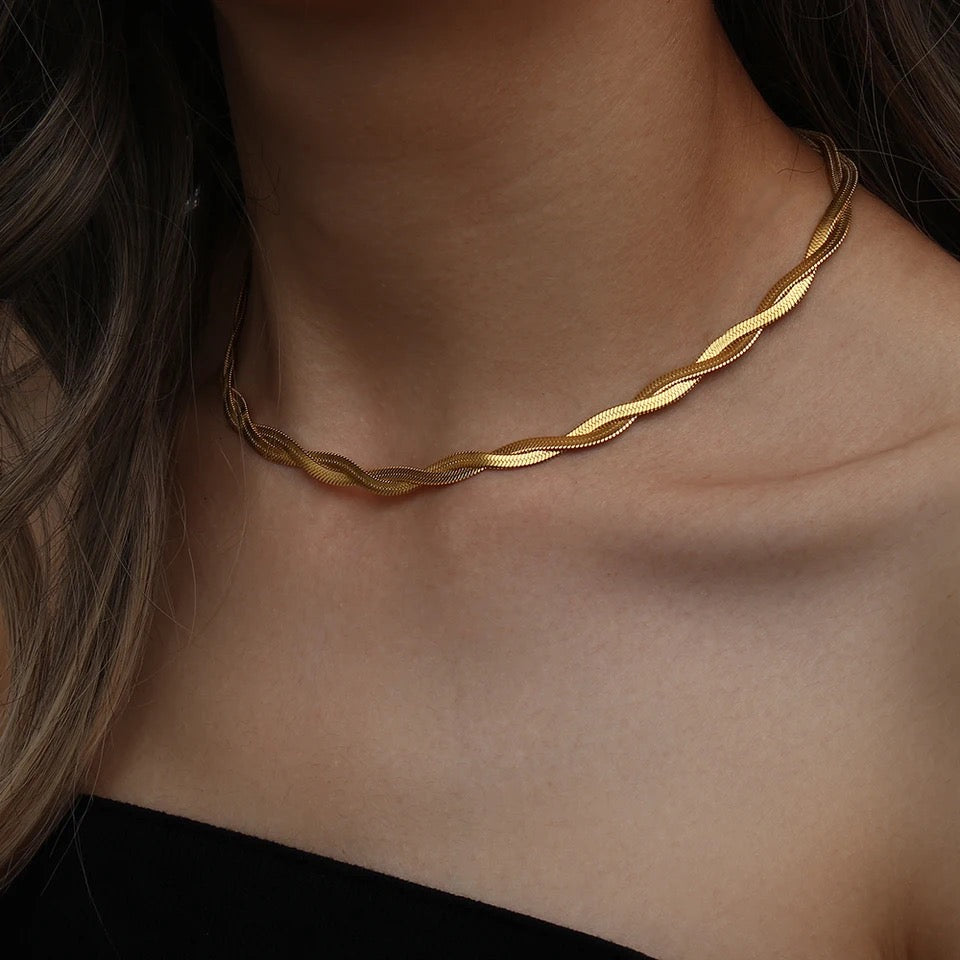 Braid Snake Necklace