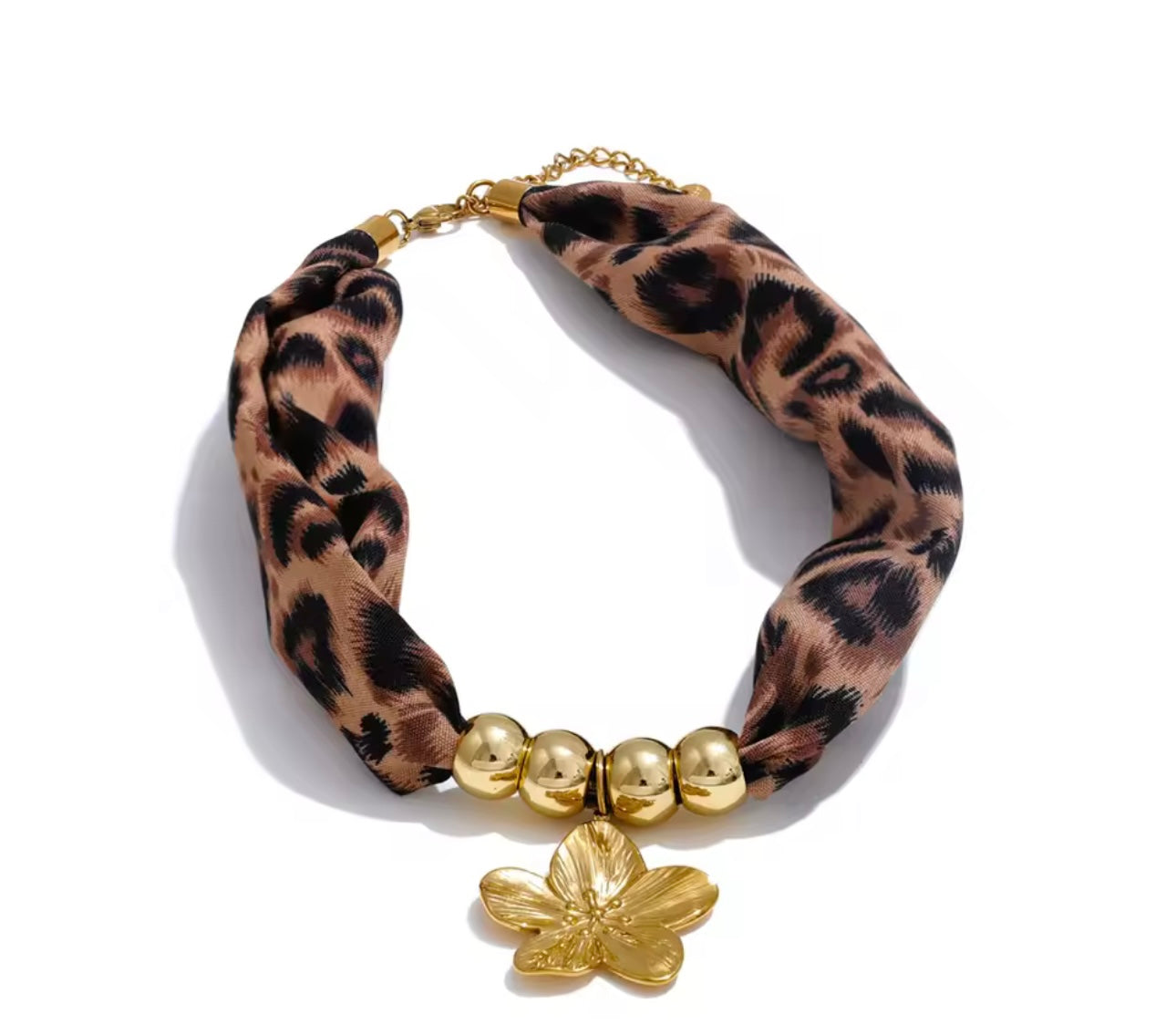 Flower Print Necklace