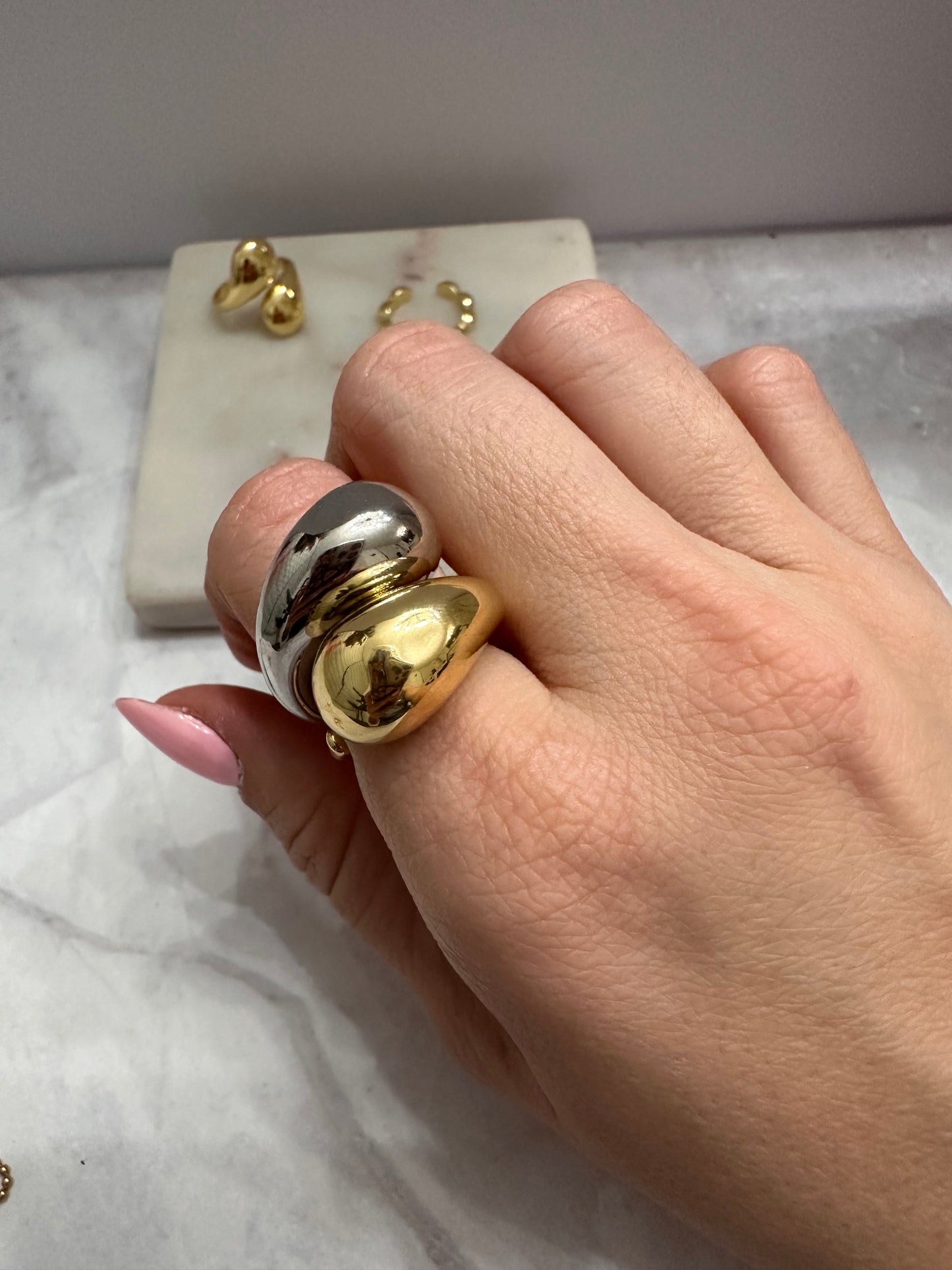 Drop Gold Ring