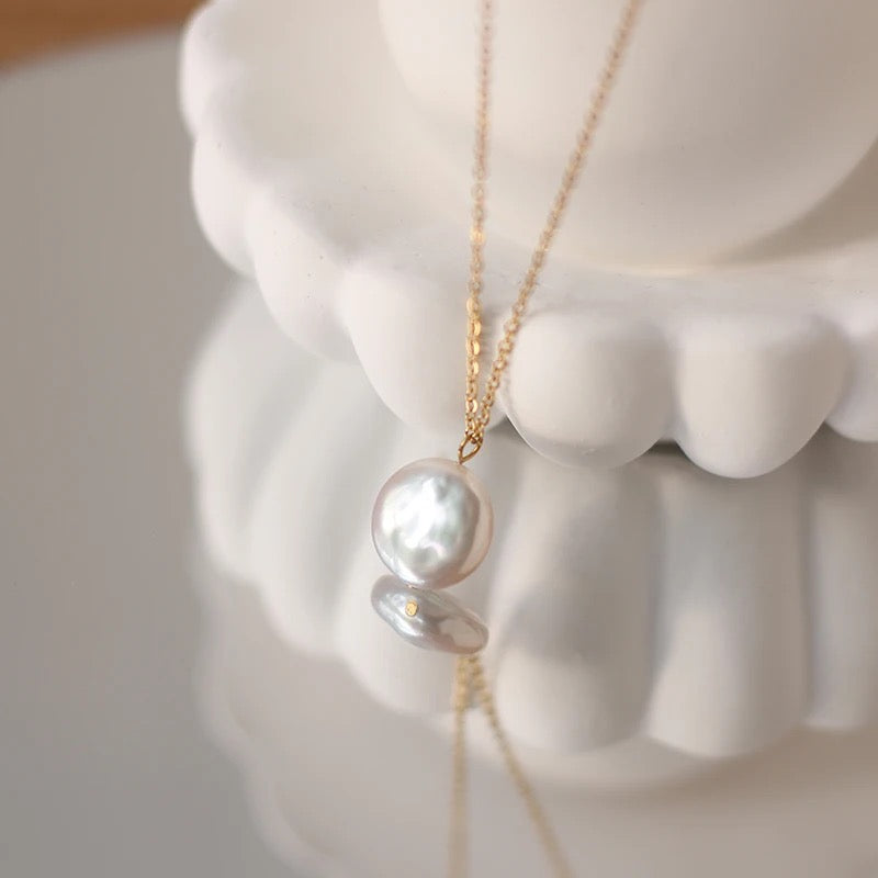 Coin Pearl Necklace