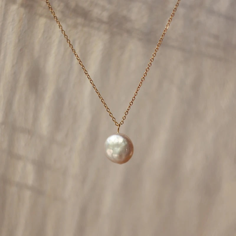 Coin Pearl Necklace