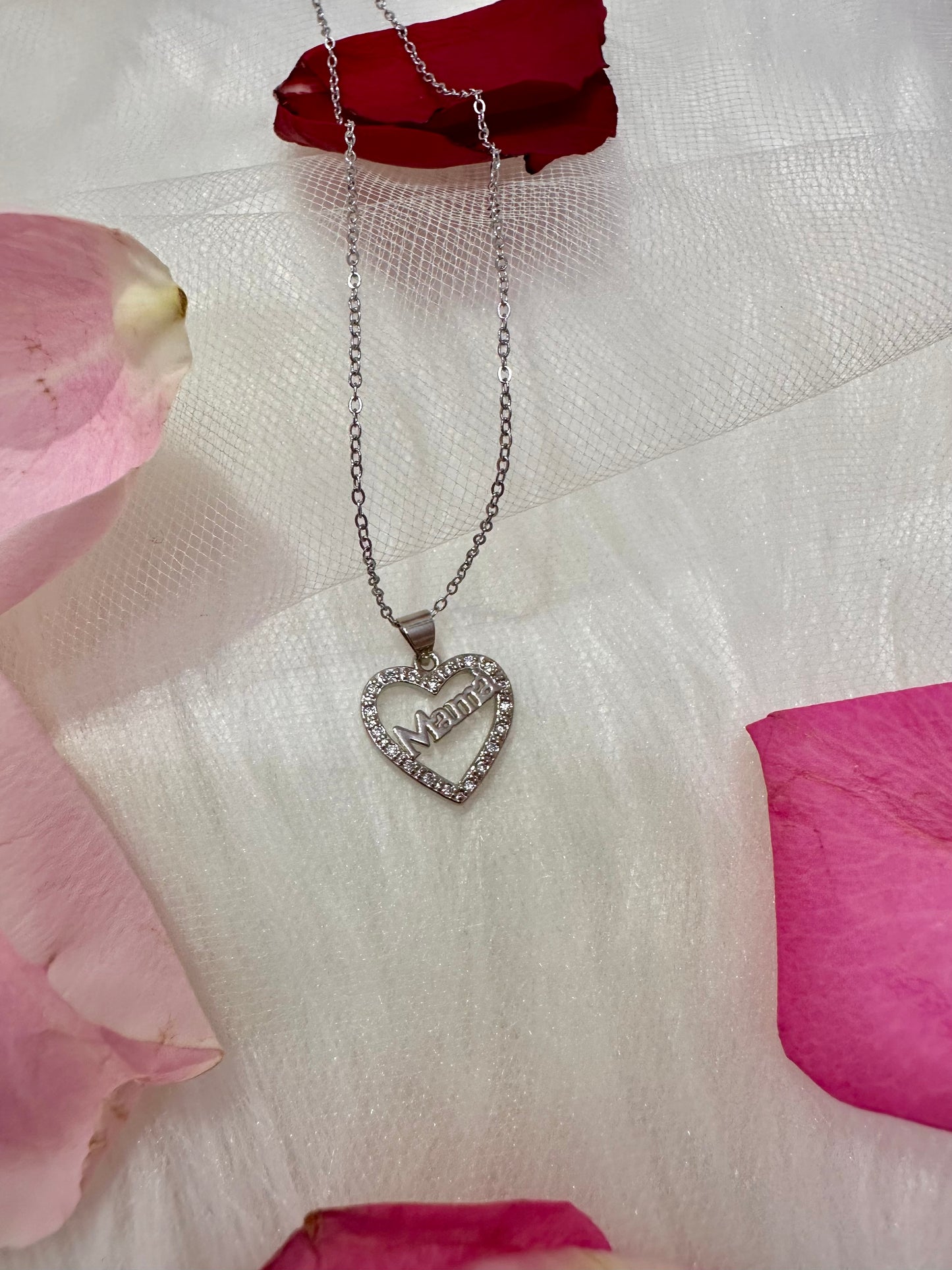 Mama Silver Necklace