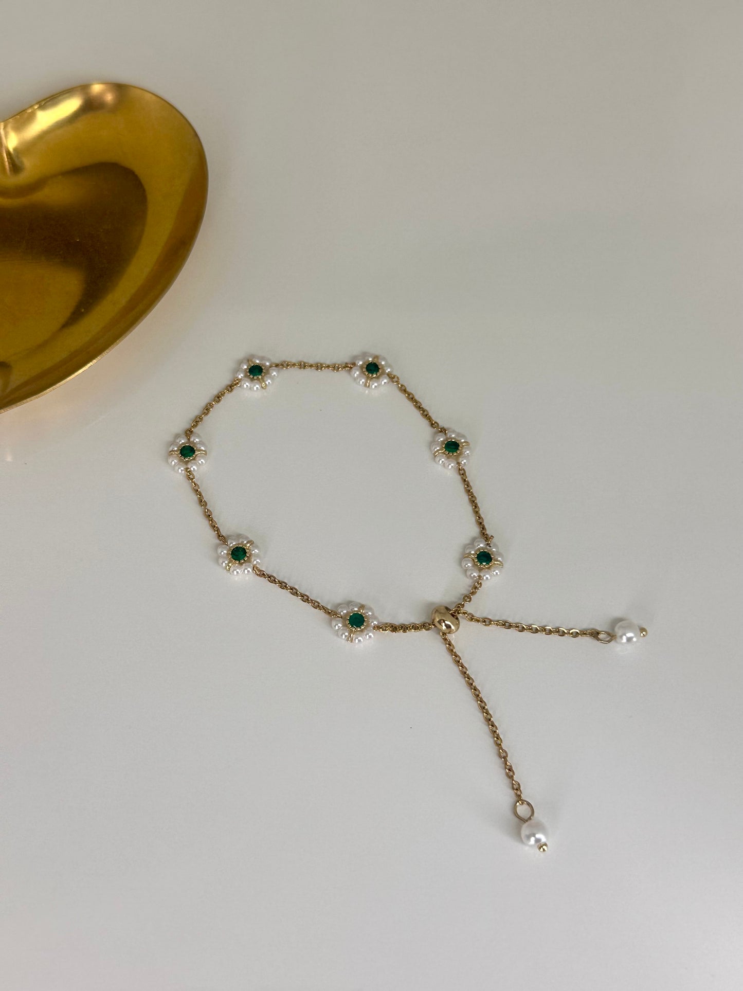 Flower Green Bracelet
