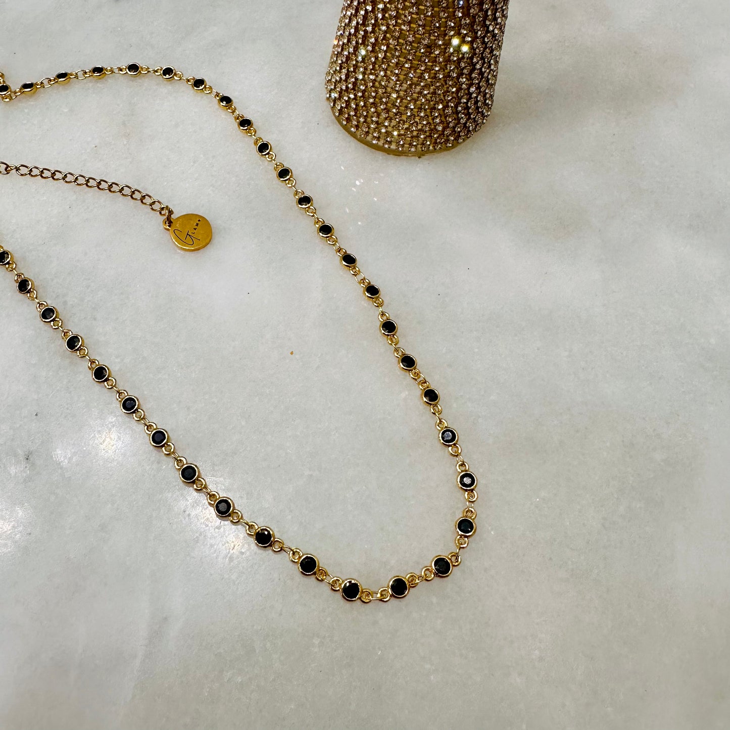 Black Chritsmas Necklace