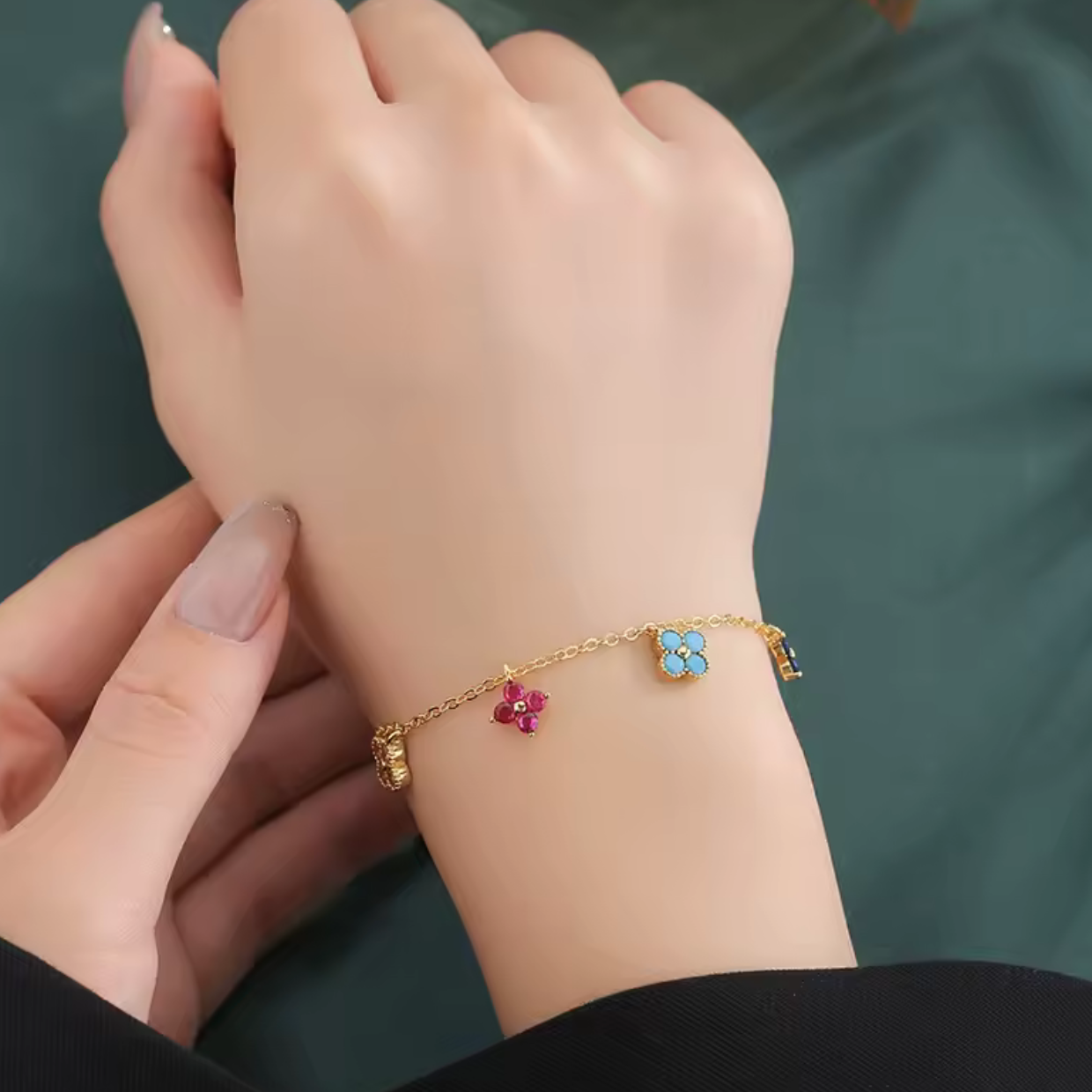 Flower Spring Bracelet