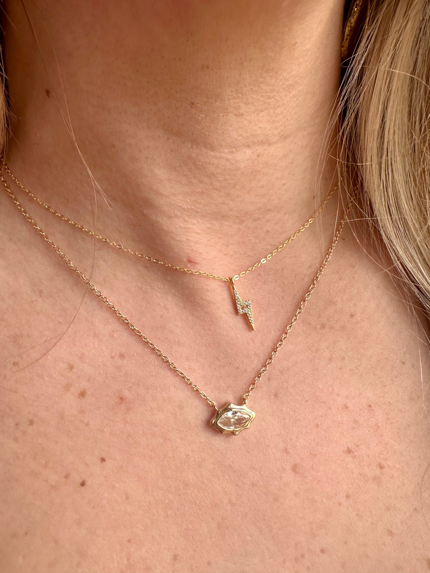 Eye diamond Necklace