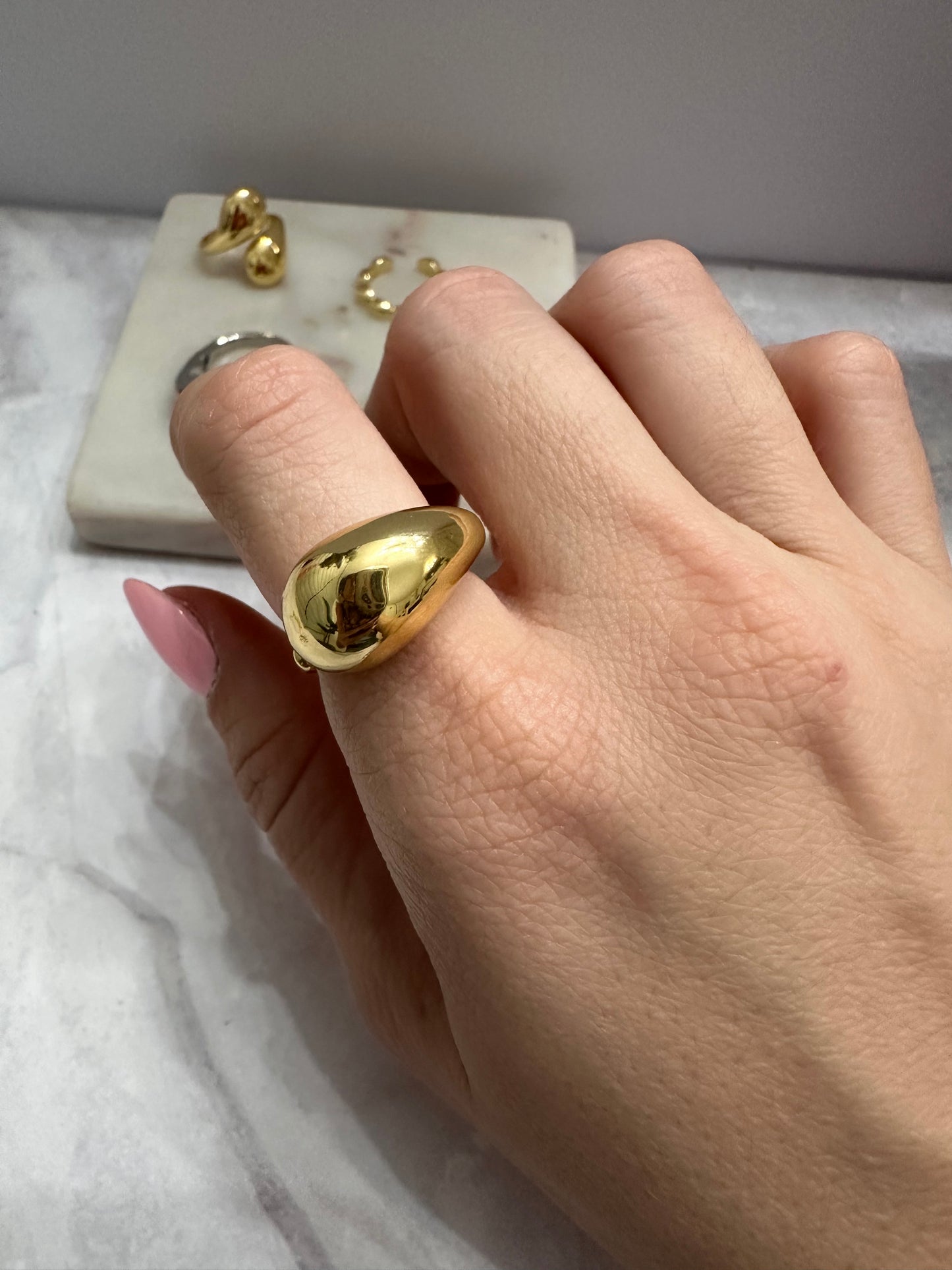 Drop Gold Ring