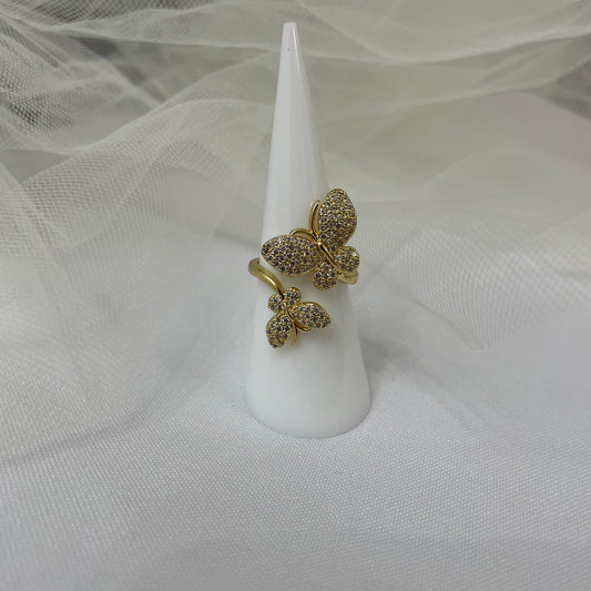 Double Butterfly Ring - Glam Vibes